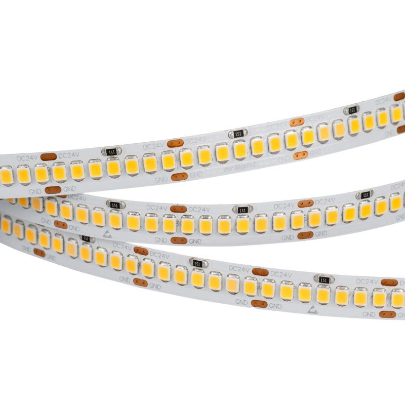 Светодиодная лента RT 2-5000 24V White6000 10mm (2835, 252 LED/m, LUX) (Arlight, 10 Вт/м, IP20) 022648