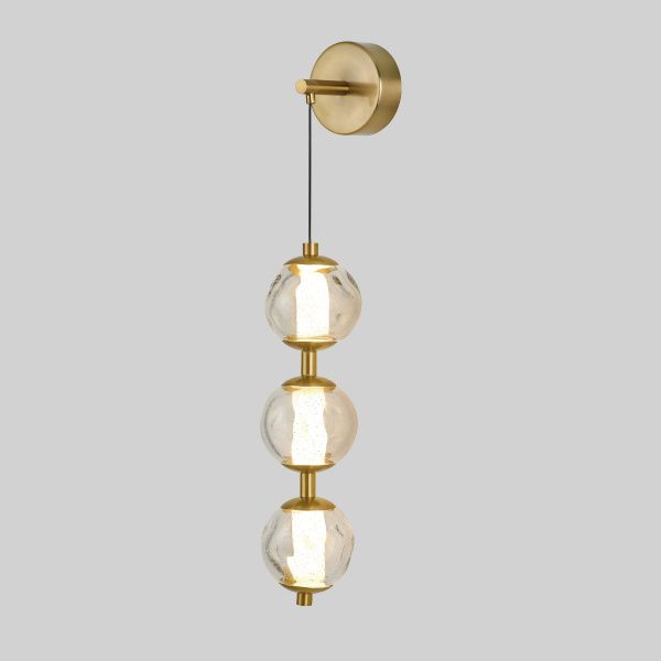 Настенный светильник OB2437 brass/clear