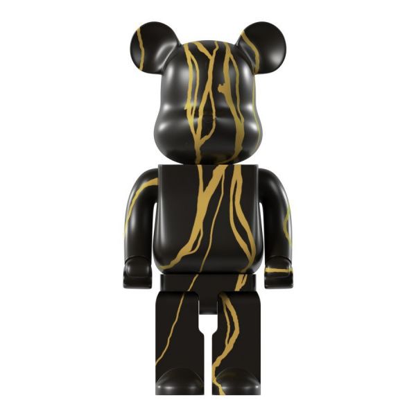 Статуэтка BEARBRICK чёрный с золотым