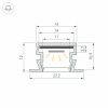 Профиль PDS-FS-2000 ANOD BLACK (Arlight, Алюминий) 040734