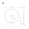 Светильник SP-VINCI-RING-R400-13W Day4000 (BK, 110 deg, 230V) (Arlight, IP20 Металл, 3 года) 037063