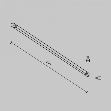 Трековый светильник Technical TR240-2-12W4K-B