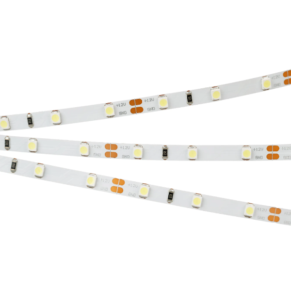 Светодиодная лента RT-A60-5mm 12V Cool 15K (4.8 W/m, IP20, 2835, 5m) (Arlight, 4.8 Вт/м, IP20) 015215(2)