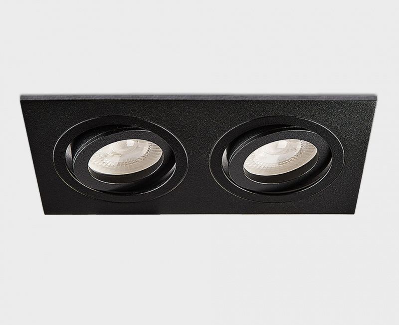 SAG203-4 black/black светильник встраиваемый поворотный