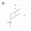 Кронштейн OXOR-SG2-1000x108-L1000 BLACK (Arlight, Сталь) 051649