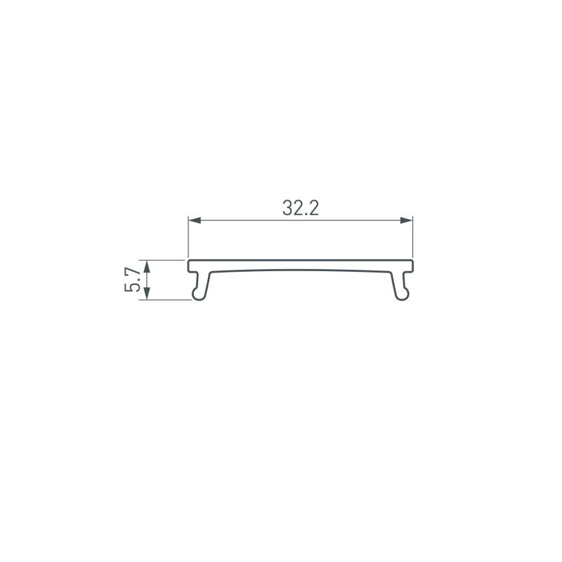 Экран LINIA32-FANTOM-MID-2000 OPAL (Arlight, Пластик) 058473