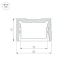 Профиль SL-SLIM20-H13-2000 BLACK (Arlight, Алюминий) 037112