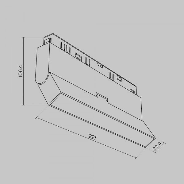 Трековый светильник Technical TR036-2-12W3K-B