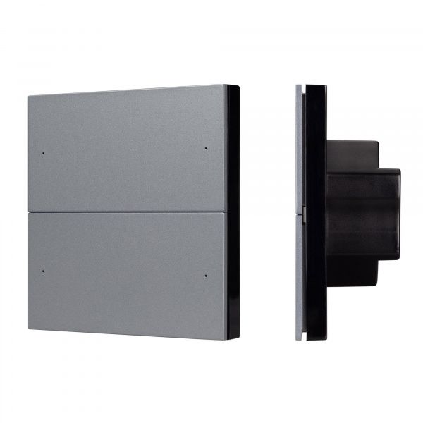 INTELLIGENT ARLIGHT Кнопочная панель SMART DALI-301-22-4K-D2-IN Grey (BUS, Frameless) (IARL, IP20 Пластик, 5 лет) 060977