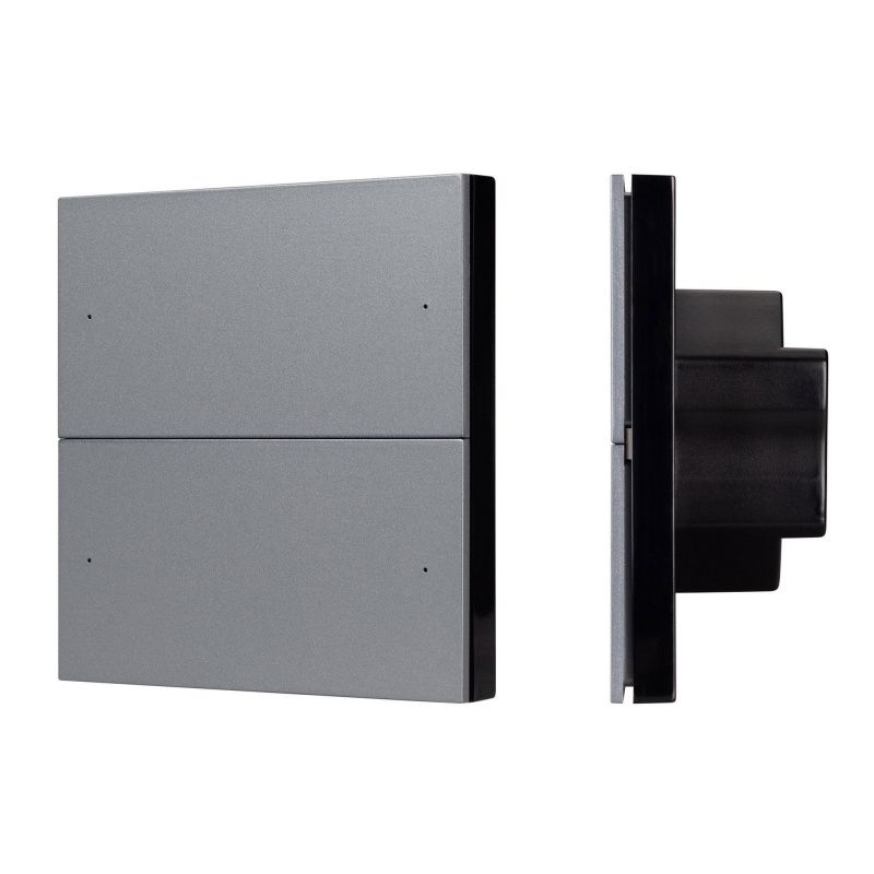 INTELLIGENT ARLIGHT Кнопочная панель SMART DALI-301-22-4K-D2-IN Grey (BUS, Frameless) (IARL, IP20 Пластик, 5 лет) 060977
