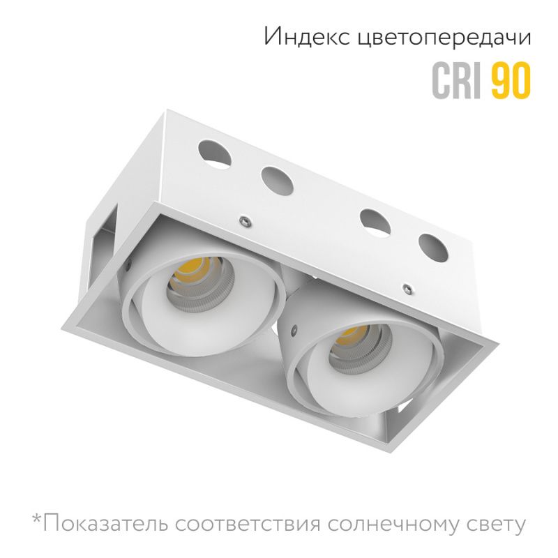 Встраиваемый поворотный светодиодный светильник Ledron NORDEL 2 White