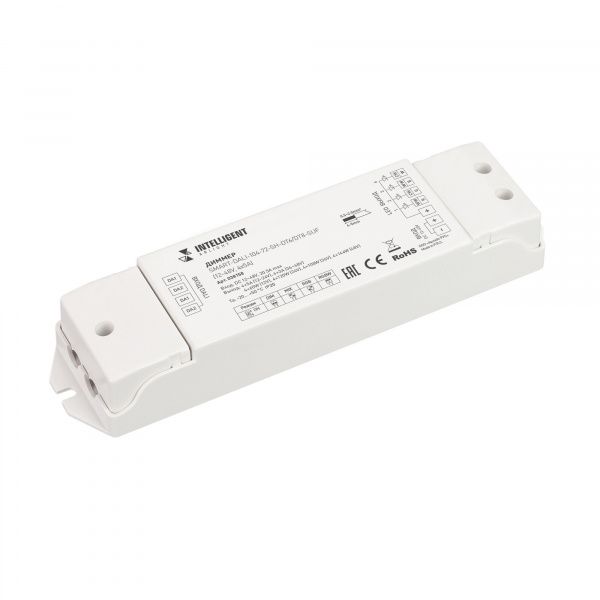 INTELLIGENT ARLIGHT Диммер SMART-DALI-104-72-SH-DT6/DT8-SUF (12-48V, 4x5A) (IARL, IP20 Пластик, 5 лет) 038158