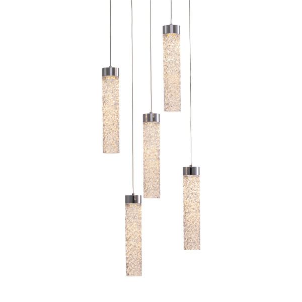 Подвесной светильник MD24030028-5A chrome/clear