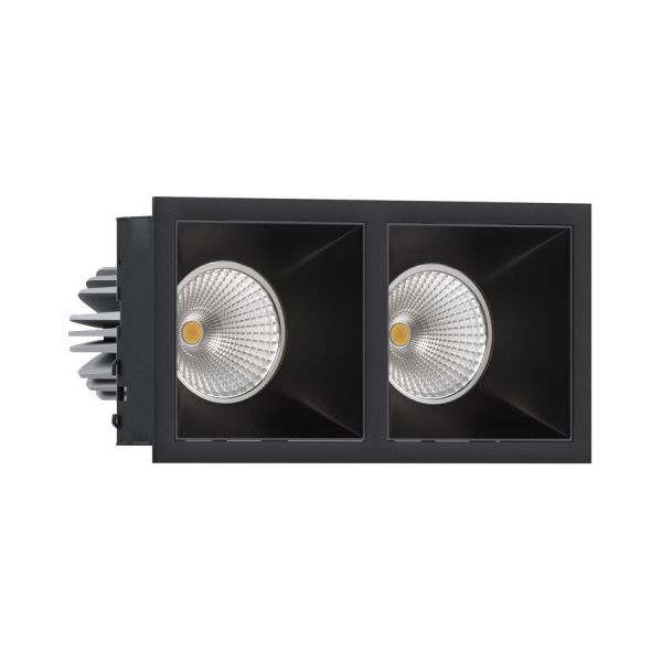 Встраиваемый светодиодный светильник Ledron RISE KIT 2 LED 4000K Black