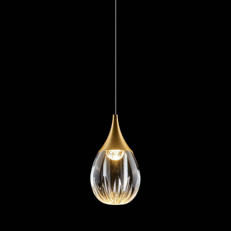 Подвесной светильник MD24001004-1A gold/clear