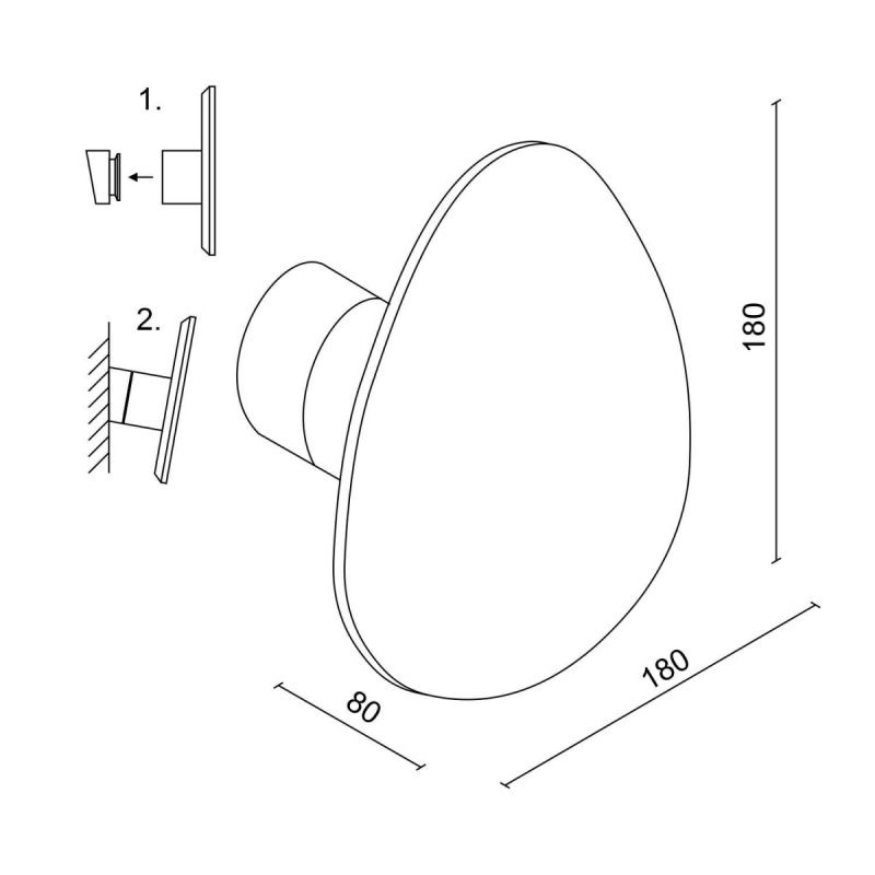 Настенный светодиодный светильник Ledron MW-8407