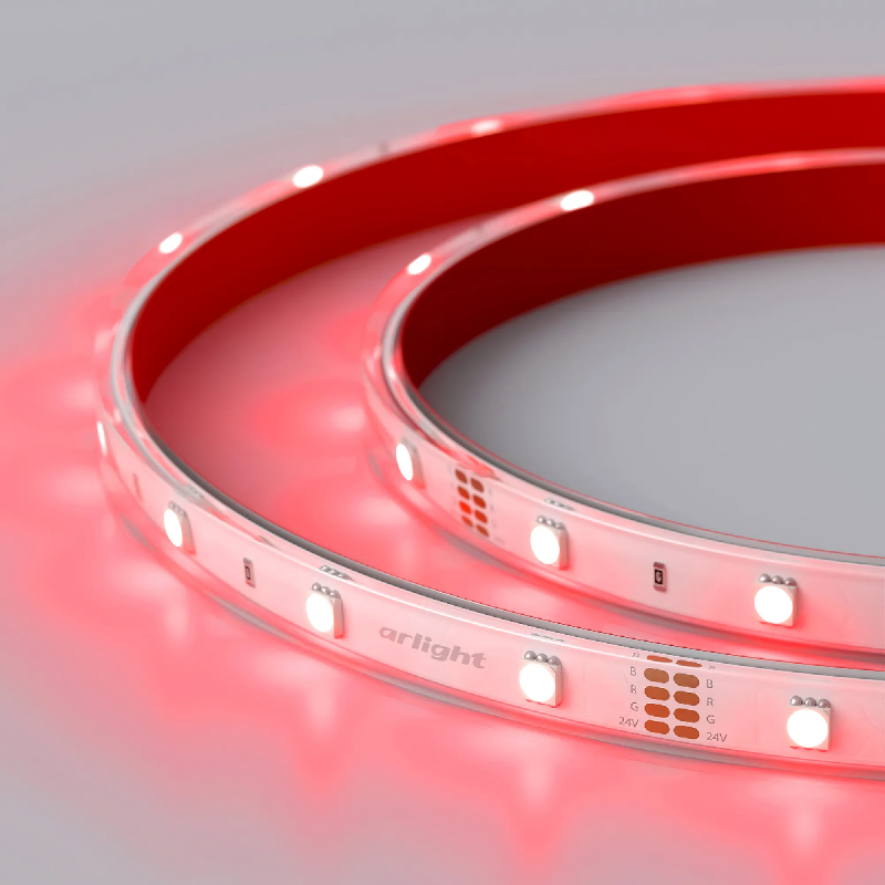 Светодиодная лента герметичная RTW-PS-B30-13mm 24V RGB (7.2 W/m, IP67, 5060, 5m) (Arlight, 7.2 Вт/м, IP67) 026484(2)