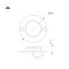 Светильник ART-DECK-LAMP-R40-1W Day4000 (SL, 120 deg, 24V) (Arlight, IP67 Металл, 3 года) 024926(1)