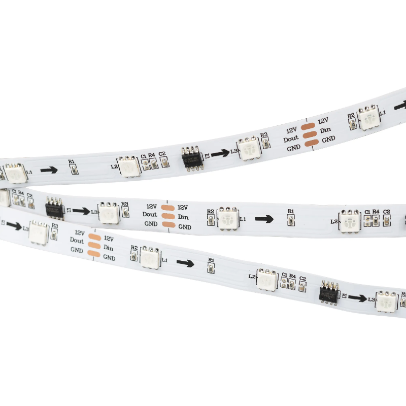 Светодиодная лента SPI-B30-10mm 12V RGB-PX3 (7.2W/m, IP20, 5060, 5m) (Arlight, бегущий огонь) 026368(2)