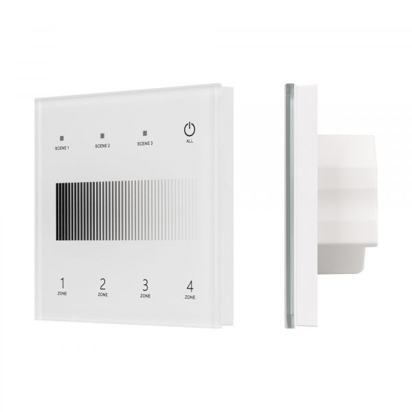 INTELLIGENT ARLIGHT Сенсорная панель SMART-DALI-301-11-4G-3SC-DT6 Белая (230V, встраиваемая, 2.4G) (IARL, IP20 Пластик, 5 лет) 060790