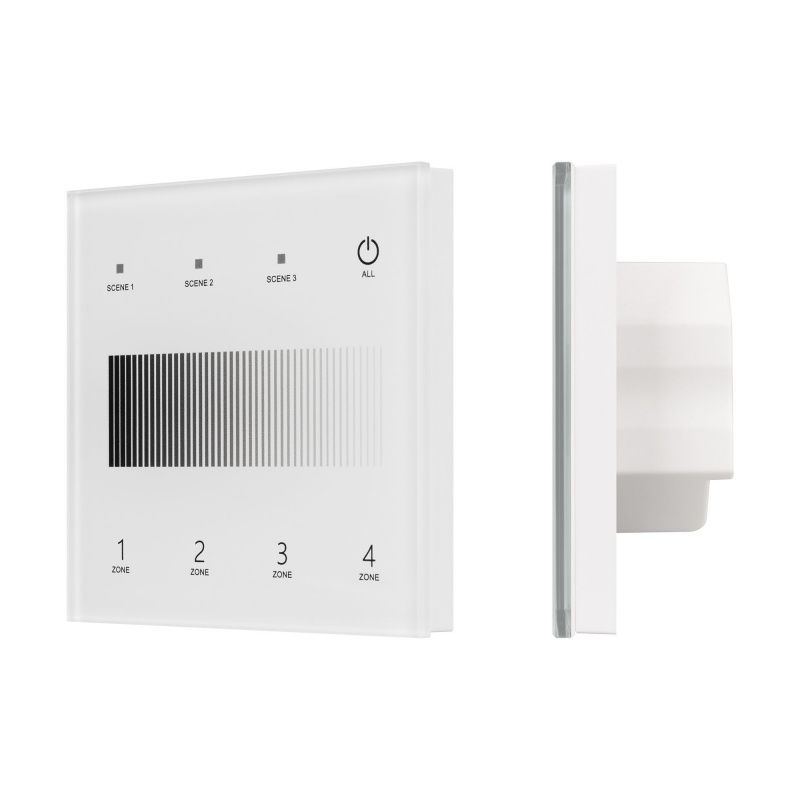 INTELLIGENT ARLIGHT Сенсорная панель SMART-DALI-301-11-4G-3SC-DT6 Белая (230V, встраиваемая, 2.4G) (IARL, IP20 Пластик, 5 лет) 060790