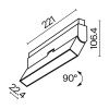 Трековый светильник Technical TR036-4-12WTW-DD-W