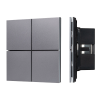 INTELLIGENT ARLIGHT Кнопочная панель KNX-304-23-IN Grey (BUS, Frameless) (IARL, IP20 Металл, 2 года) 038366
