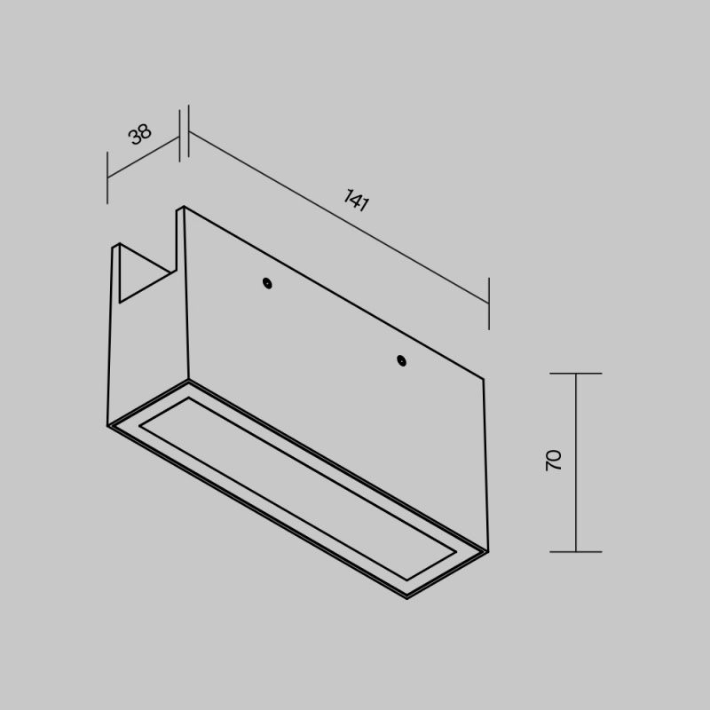 Уличный трековый светильник Outdoor O-TR01-2-S-10WB3K