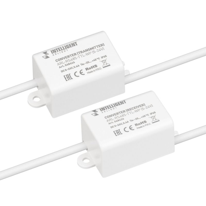 INTELLIGENT ARLIGHT Конвертер ARL-RS485-TTL-WP (5-24V) (IARL, IP65 Пластик, 3 года) 048426
