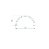 Экран матовый ROUND-D30-DUAL-2000 OPAL (Arlight, Пластик) 029214
