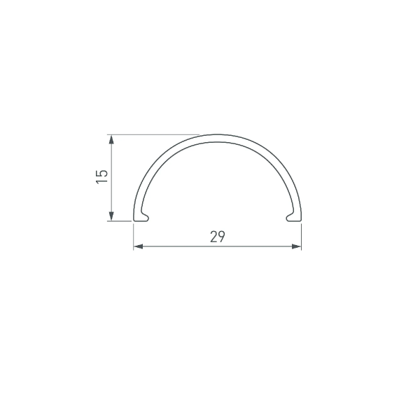 Экран матовый ROUND-D30-DUAL-2000 OPAL (Arlight, Пластик) 029214