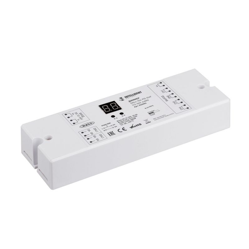 INTELLIGENT ARLIGHT Диммер DALI-104-PD-SUF (12-36V, 4х8А) (IARL, IP20 Пластик, 3 года) 026504