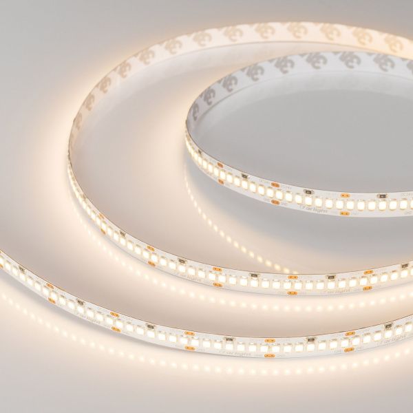 Светодиодная лента RT-A252-10mm 24V Warm2700 (11 W/m, IP20, 2835, 5m) (Arlight, Открытый) 022653(2)