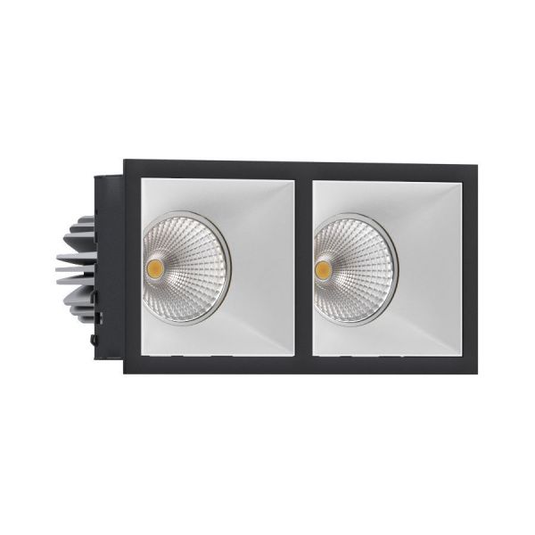 Встраиваемый светодиодный светильник Ledron RISE KIT 2 LED 4000K Black-White