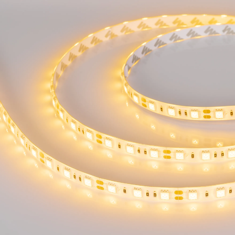 Светодиодная лента RTW 2-5000SE 12V Yellow 2x (5060, 300 LED, LUX) (Arlight, 14.4 Вт/м, IP65) 015444