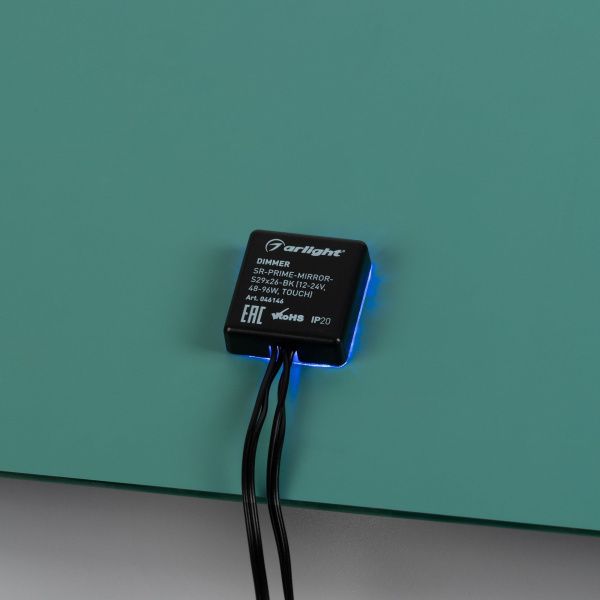Диммер SR-PRIME-MIRROR-S29x26-BK (12-24V, 48-96W, TOUCH) (Arlight, IP20 Пластик, 2 года) 046146