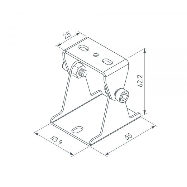 Держатель SL-LINE поворотный (Arlight, Металл) 059045
