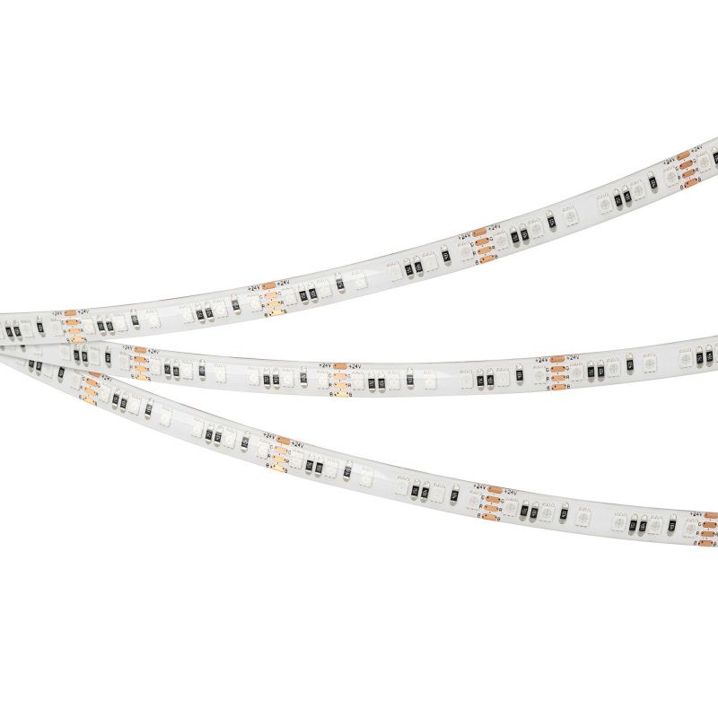 Светодиодная лента герметичная RTW-SE-A120-8mm 24V RGB (12 W/m, IP65, 5m) (Arlight, 5 лет) 042906(1)