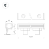 Линейный прожектор AR-LINE-1000-18W Warm3000 (GR, 30 deg, 230V) (Arlight, IP65 Металл, 3 года) 024300(1)