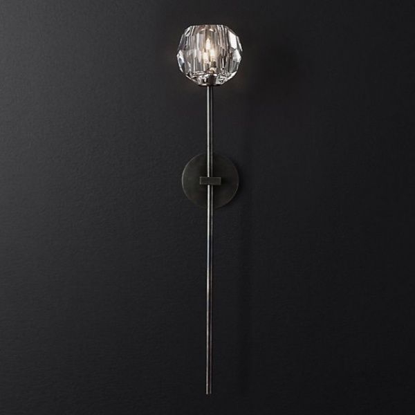 Бра Restoration Hardware Boule De Cristal Grand Single Sconce Bronze