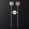 Бра Restoration Hardware Boule De Cristal Grand Double Sconce Polished Nickel