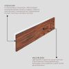 Настенный светодиодный светильник Ledron GW-M066-495 Wooden White