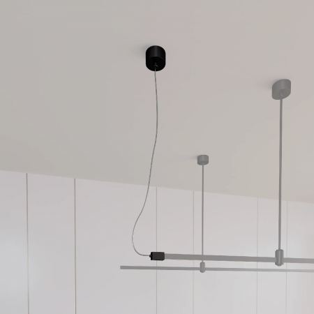 Потолочная чаша с питанием ART-APRIORI-CANOPY-SIDE-L1500-POWER (BK) (Arlight, IP20 Металл, 3 года) 039642