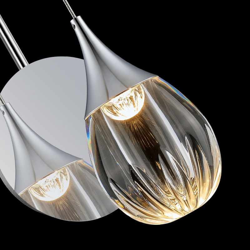 Настенный светильник MB24001004-1A chrome/clear