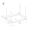 Светильник ALT-LINEAIR-QUADRAT-FLAT-UPDOWN-DIM-1375-170W Day4000 (BK, 100 deg, 230V) (Arlight, IP20 Металл, 3 года) 032992
