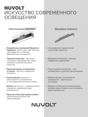 Трековый светильник NUVOLT LTL-004B