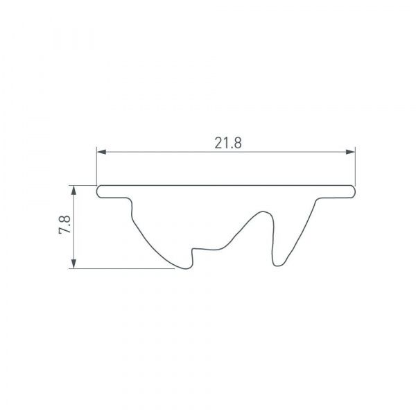 Экран асимметричный SL-LINE-W20-2500 (Arlight, Пластик) 033746(1)