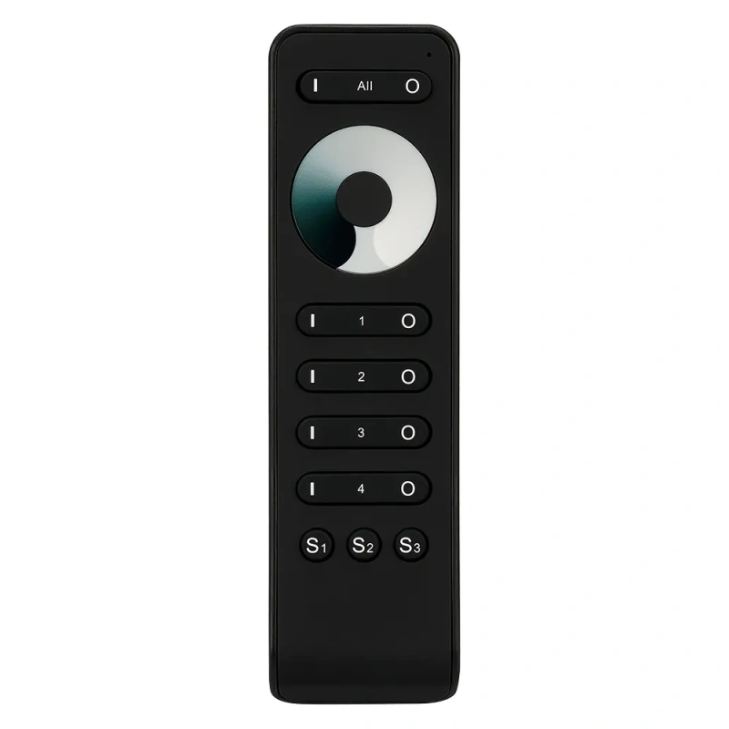 Пульт SMART-R33-DIM Black (4 зоны, 2.4G) (Arlight, IP20 Пластик, 5 лет) 025030