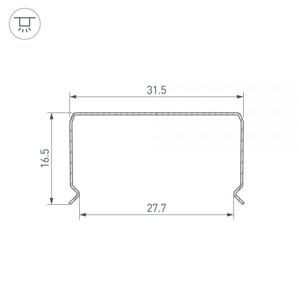 Профиль гибкий WPH-FLEX-3020-1000 (Arlight, Сталь) 062646