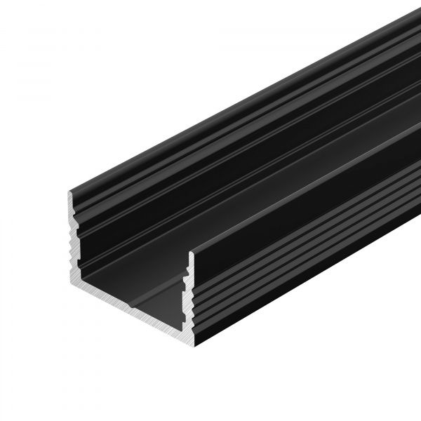 Профиль SL-SLIM15-H10-3000 BLACK (Arlight, Алюминий) 065380